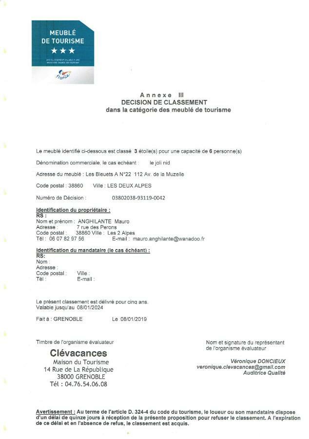 Le Joli Nid Διαμέρισμα Λε Ντεζ Αλπ Εξωτερικό φωτογραφία